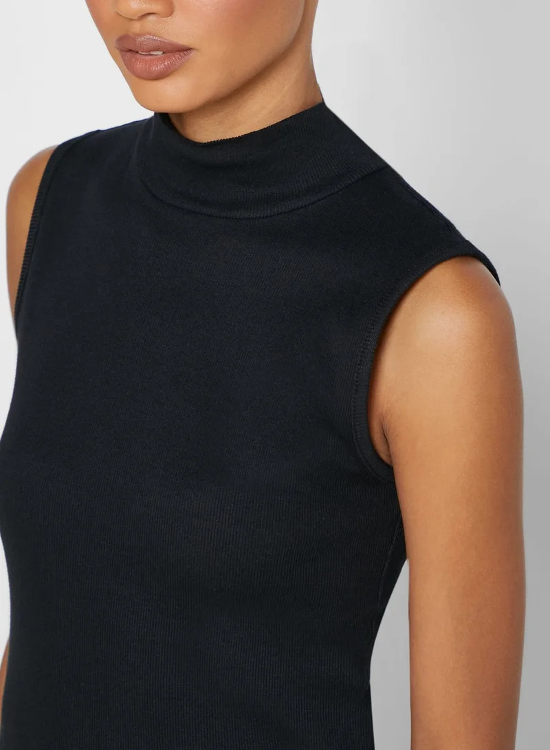 Ginger Basics High Neck Ribbed Tank