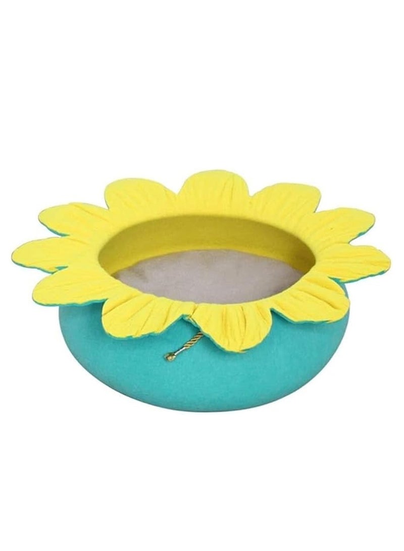 سرير للحيوانات الأليفة على شكل عباد الشمس لعش القطط سرير نوم لطيف - Image 1