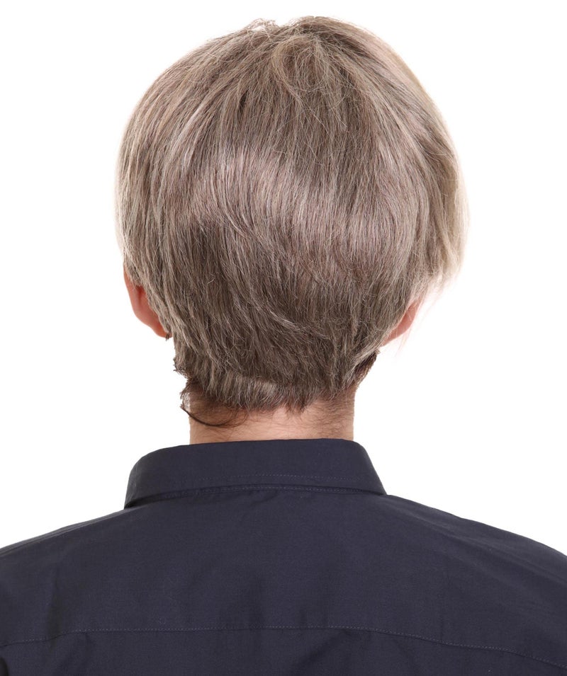 HPO Adult Women's Classic Minivan Karen Mom Short Wig, Pixie with Chunky Highlights, Best for Halloween, Flame-retardant Synthetic Fiber - Image 3