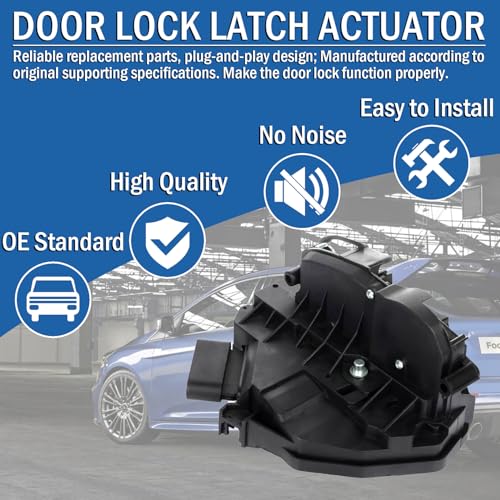 Qagea Front Right Passenger Side Door Lock Latch Actuator 5 Pins Fit for Ford Edge 2015-2016, Escape 2013-2017, Fiesta 2011-2016, Focus 2012-2017, Fusion & Lincoln MKZ 2013-2016, BE8Z-5421812-B - Image 4