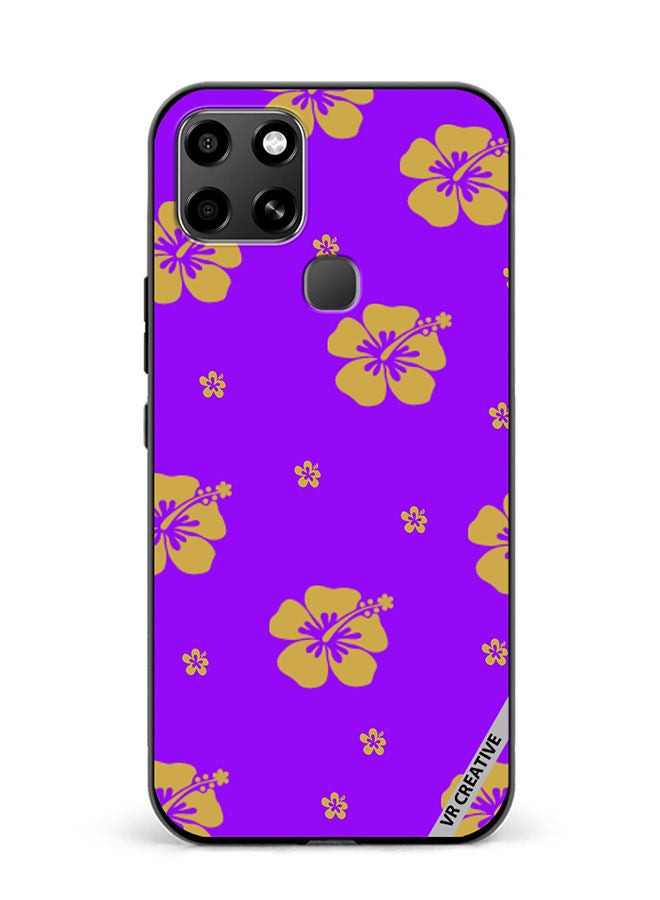 VR CREATIVE Protective Case Cover For Infinix Smart 6 Hibiscus Design Multicolour - Image 1