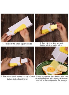 Excefore Butter Cutter Slicer, Pressing Style Butter Slicer Click with Stainless Steel Blade Butter Dispenser Stick to Store Butter Slicing Tool for Bread Toast Kitchen, without Dirtying Hands  - Image 5