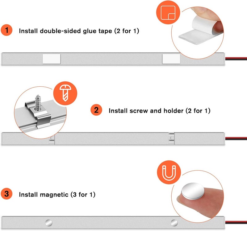 WELLUCK 12V Interior LED Light Bar, 1600LM COB Interior Light Strip w/Switch for Car, Trailer, Truck Bed, Van, RV, Cargo, Boat, Cabinet, Slim Enclosed Trailer Lights Fixture, 12 Volt Led Lighting - Image 4