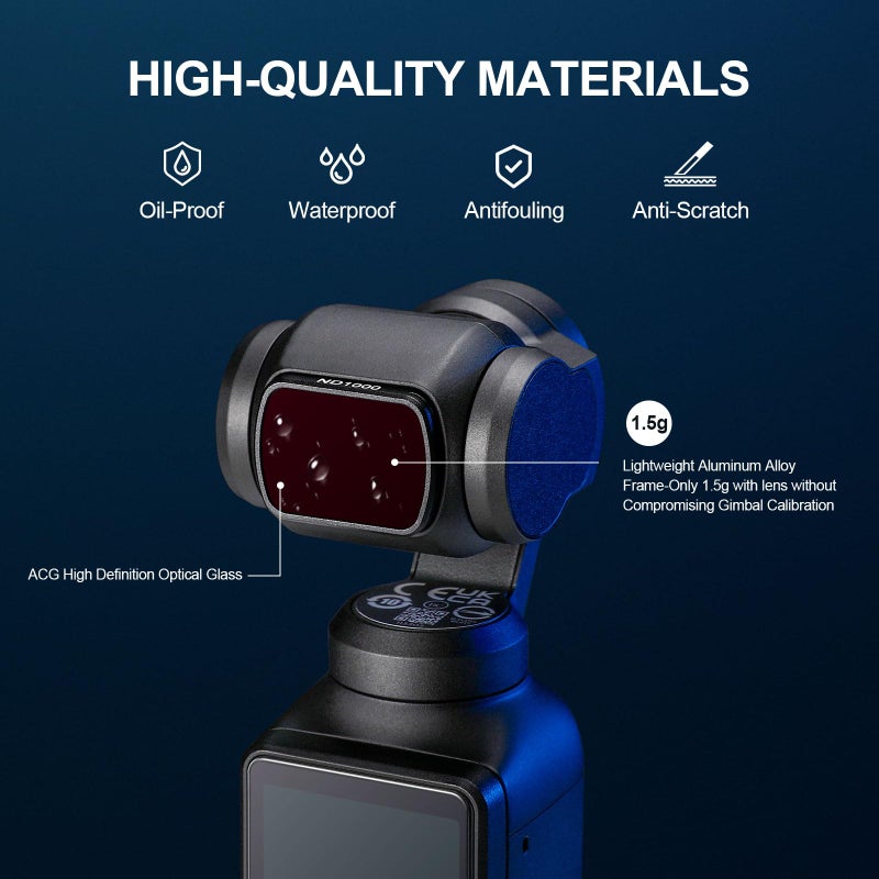 Skyreat Skyreat ND Filters Set for DJI Osmo Pocket 3 Creator Combo Accessories (UV)  - Image 3
