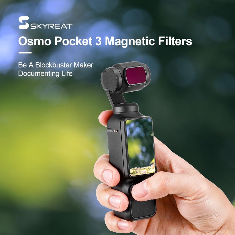 Skyreat Skyreat ND Filters Set for DJI Osmo Pocket 3 Creator Combo Accessories (UV)  - Image 5