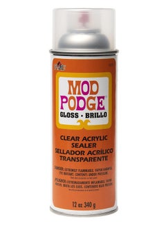 Mod Podge Mod Podge Spray Acrylic Sealer that is Specifically Formulated to Seal Craft Projects, Dries Crystal Clear is Non-Yellowing No-Run and Quick Drying, 12 ounce, Gloss  - Image 1