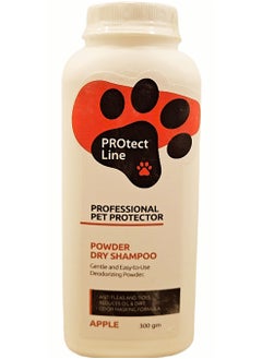 Elite PROtect Line Powder Dry Shampoo For Cats & Dogs With Apple 300gm 