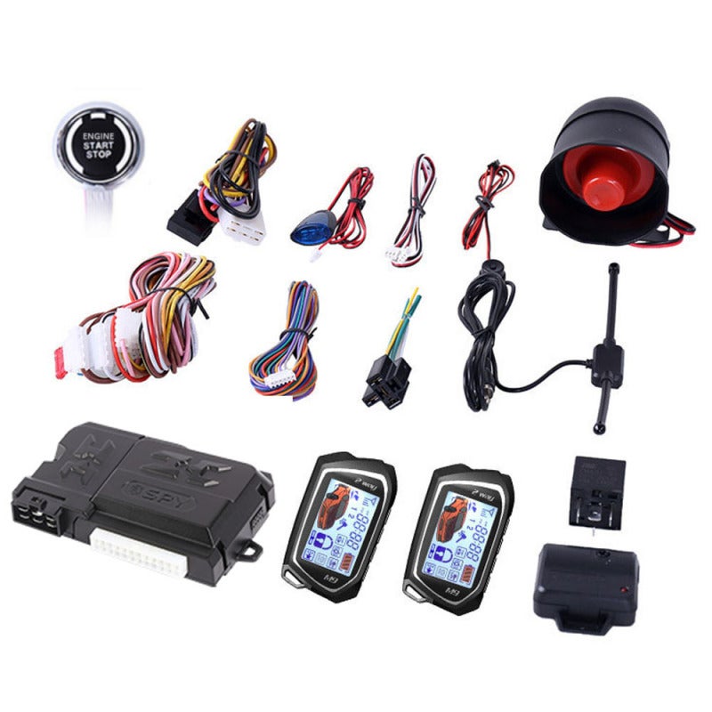 Car Remote Starter With BT Module: 24-Hour Two-Way High-Clear LCD Monitor - Vibration Alarm Pke Keyless Entry For Car Anti-Theft And Climate Control - Image 1