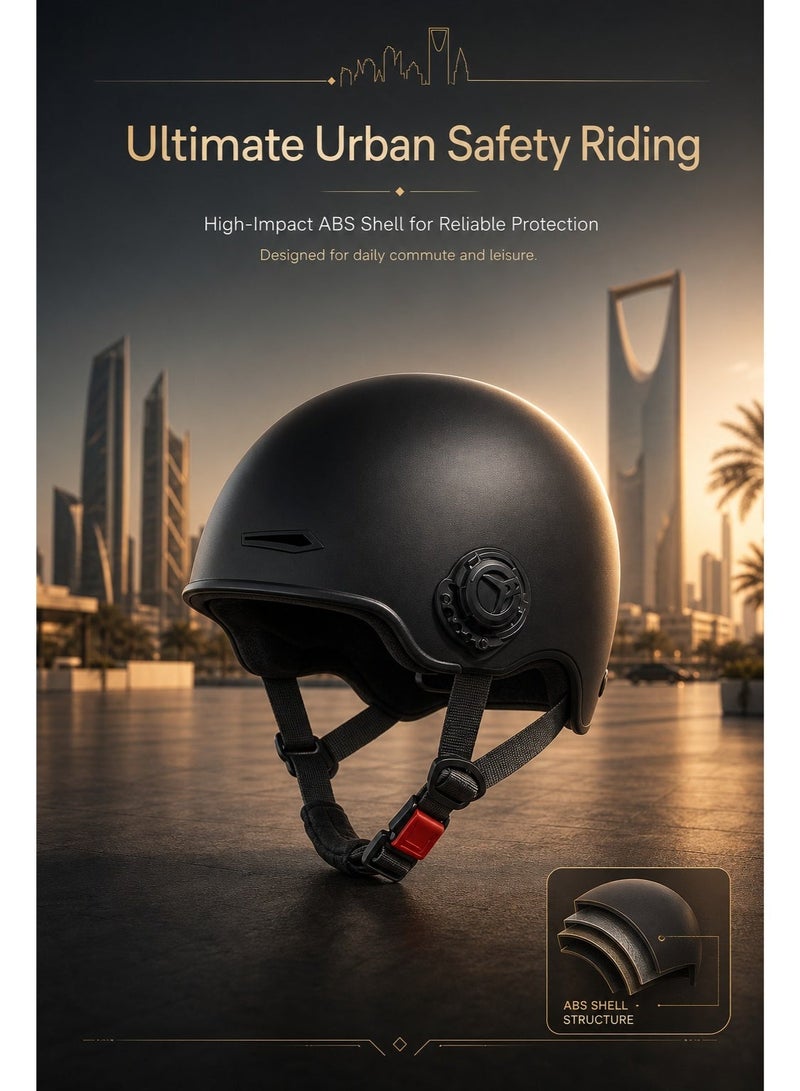 ITQAN RASEEL 3C Certified Electric Vehicle Helmet, Sun-Protection Motorcycle Helmet, Safe and Comfortable, Breathable, Sturdy and Durable, Unisex - Image 2