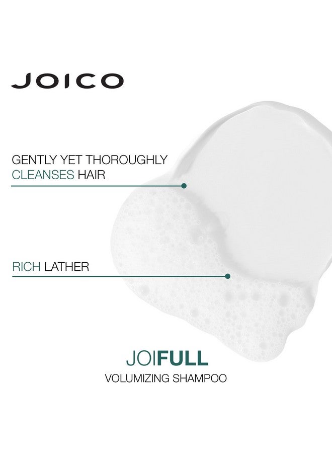 JOICO Joifull Volumizing Shampoo For Fine Thin Hair Add Instant Body Longlasting Fullness For Thicker Bouncier Hair Boost Shine With Lotus Flower & Bamboo Extract 10.1 Fl Oz  - Image 4