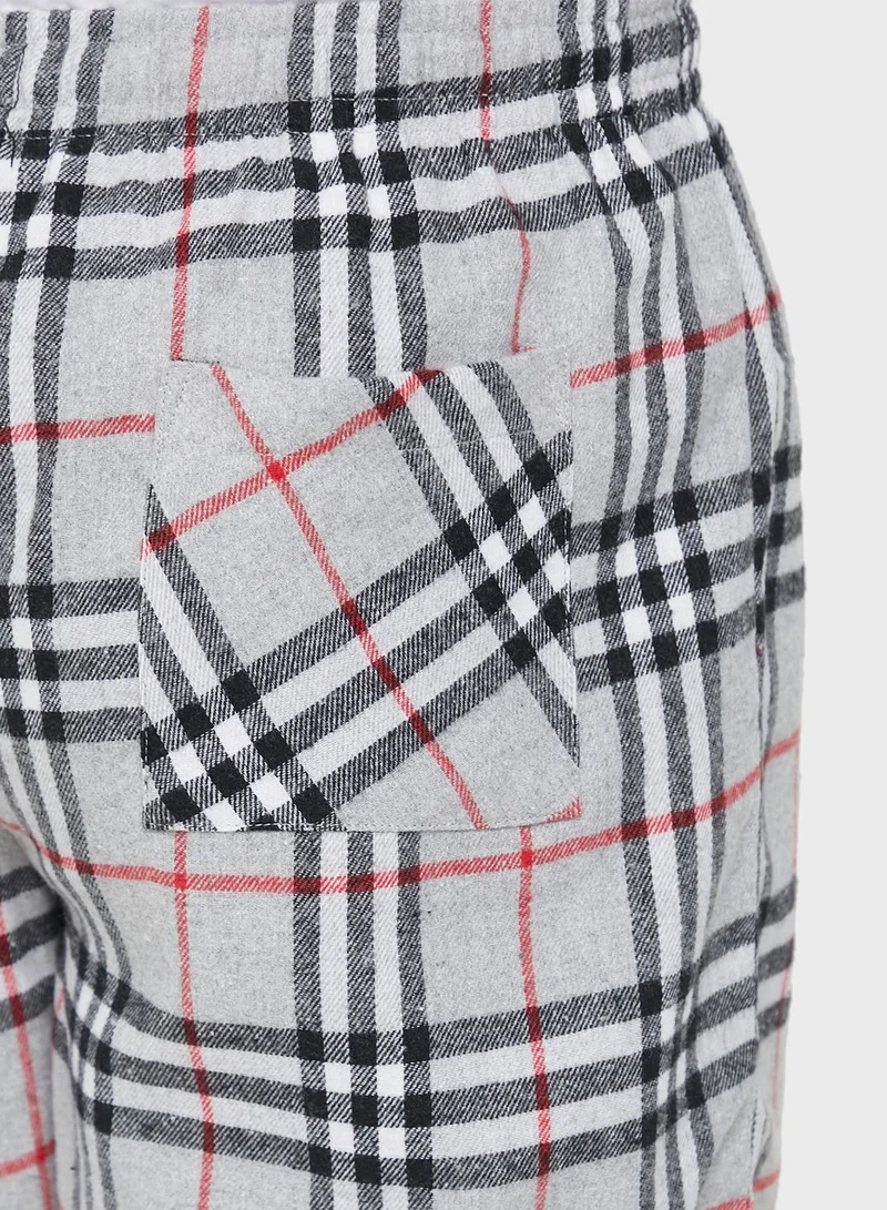 Seventy Five Plaid Nightwear Shorts