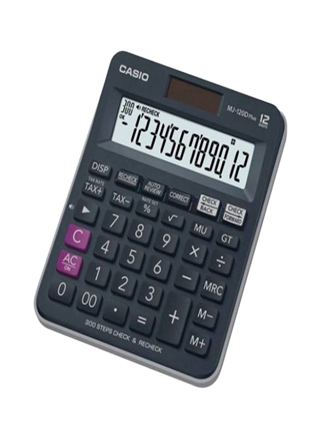 12 Digit Dual Power Financial Calculator Black
