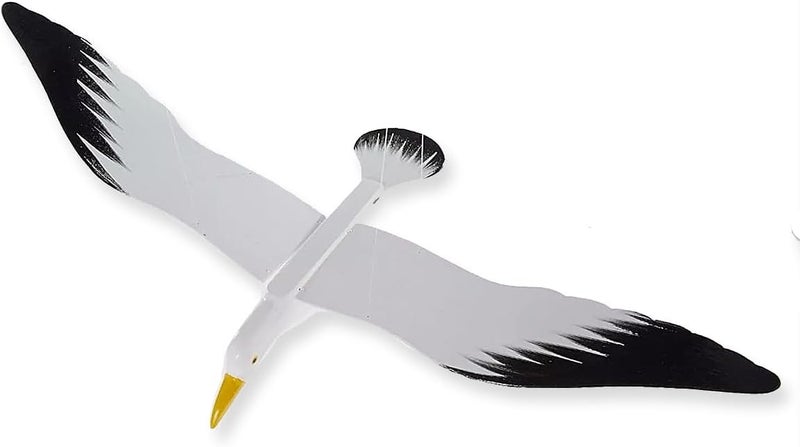 WitnyStore 28" White Black Seagull Wooden Flying Bird Mobile Kinetic Hanging Sculpture for Adult Collectors Handcrafted Room Decoration Display Art Dynamic Overhead Ornament - Image 4