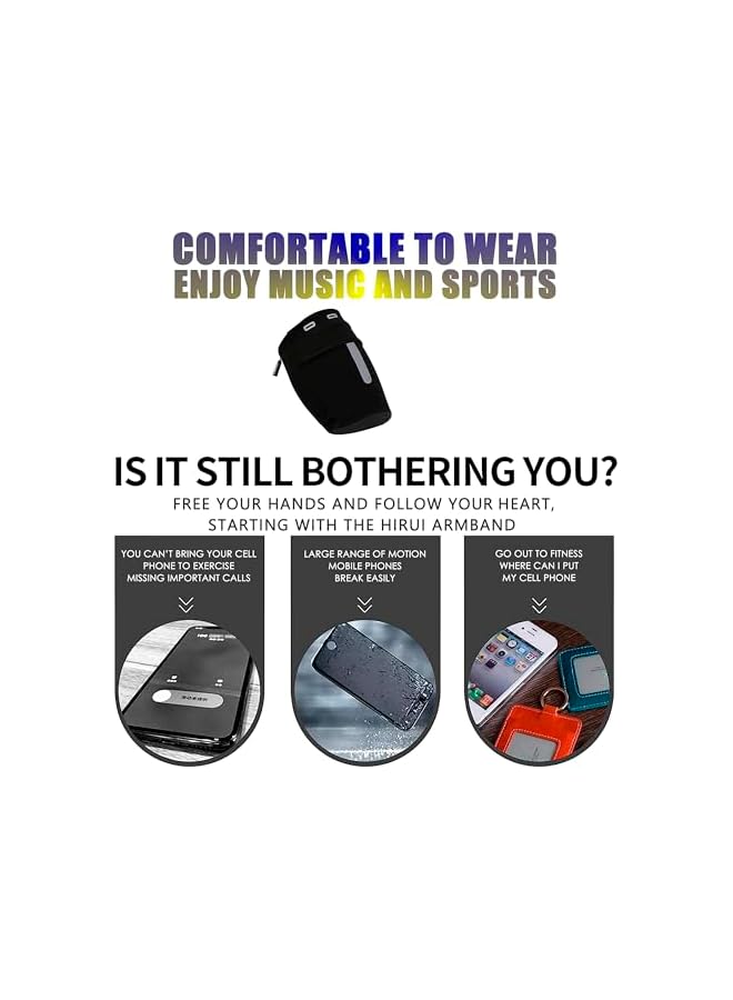 Green Tiger Generic Running Armband Sleeve, Universal Sports Armband Cell Phone Holder Armband for Exercise Workout, Compatible with iPhone 15/14/13/Plus/Pro Samsung Galaxy All Phones - Image 3