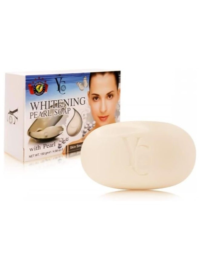 YC - Three Pieces Of Whitening Pearl Soap With Pearl 130x3 g - Image 1