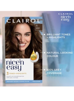CLAIROL Nicen Easy Crème Natural Looking Oil Infused Permanent Hair Dye1 Blackest Black  - Image 3