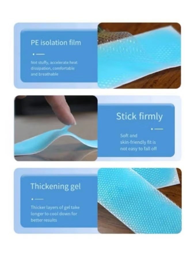 Realfrog 10 Pieces Of Cooling Stickers Cooling Patch Rabbit Pattern Heat Dissipation Stickers  - Image 2