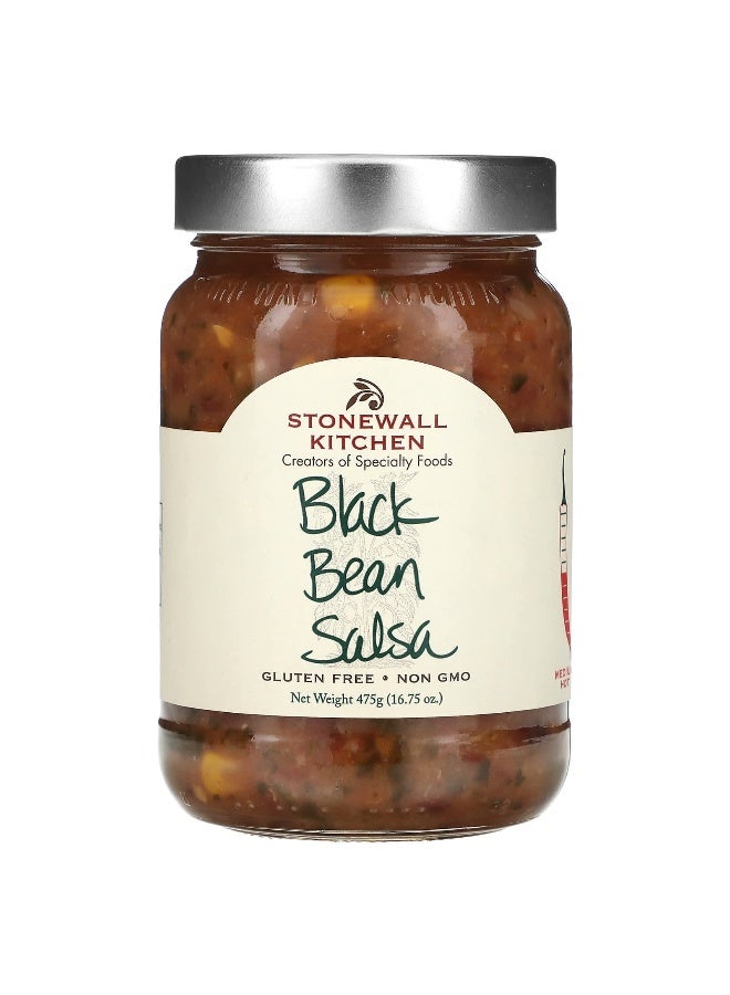 Stonewall Kitchen ستون وول كيتشن، صلصة الفاصوليا السوداء، حارة متوسطة، 16.75 أونصة (475 جرام) - Image 1