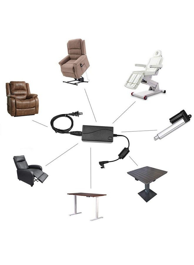CUGLB Universal Lift Chair or Power Recliner AC/DC Switching Power Supply Transformer Compatible with Recliners 29V 2A Adapter for Lift Chair or Recliner(US Plug & Motor Cable Included) - Image 3