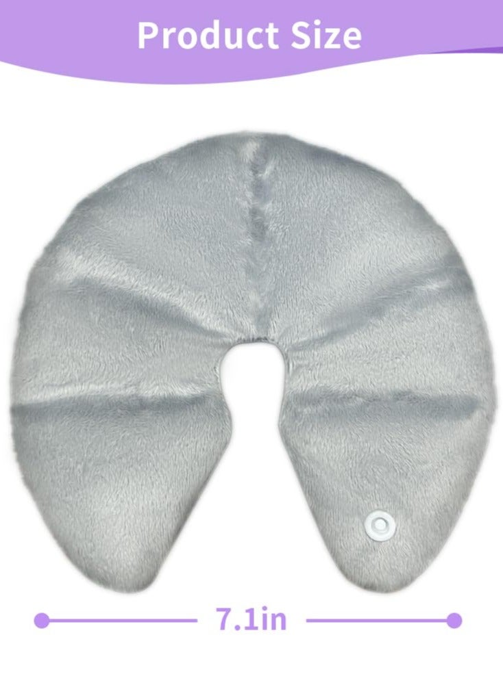 Breast Ice Packs, Breast Therapy Pack for Engorgement Hot and Cold Breastfeeding Gel Pads for New Mom Essentials Reusable Gift for Relieve Clogged Ducts, Nipple Pain, Improve Milk Flow（2PCS,GREY）  - Image 5