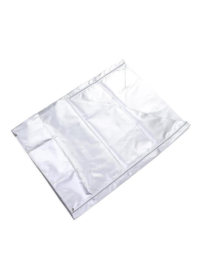 Thoraya Washing Machine Dustproof Sun Protective Waterproof Polyester Silver Cover Dryer Cover for Home Laundry Room  - Image 3