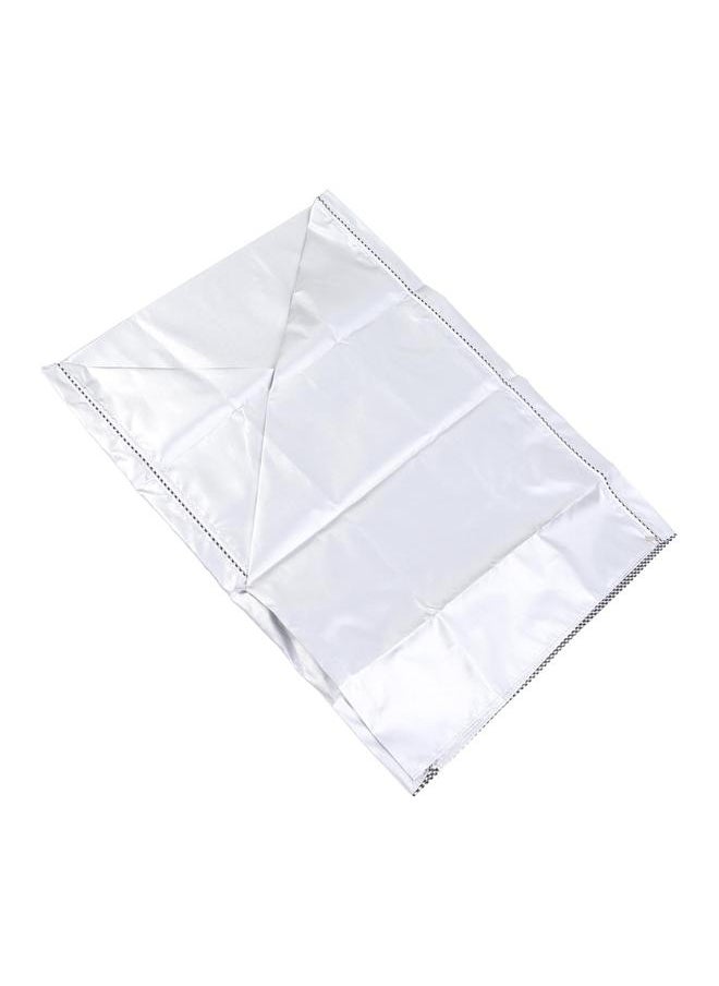 Thoraya Washing Machine Dustproof Sun Protective Waterproof Polyester Silver Cover Dryer Cover for Home Laundry Room  - Image 4