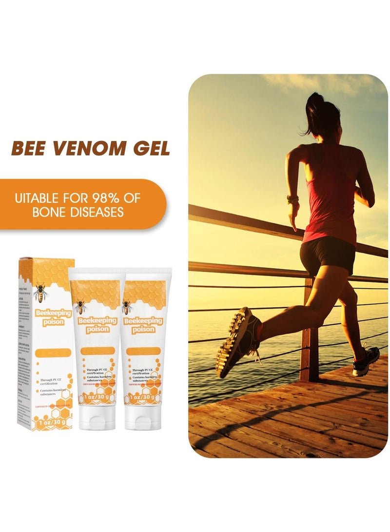 SYOSI 2 Pcs Bee Venom Gel, Natural Honey Bee Extract for Pain Relief – Advanced Joint and Bone Cream for Arthritis, Back, Neck, and Joint Discomfort, Soothing Relief for Hands and Feet - Image 5