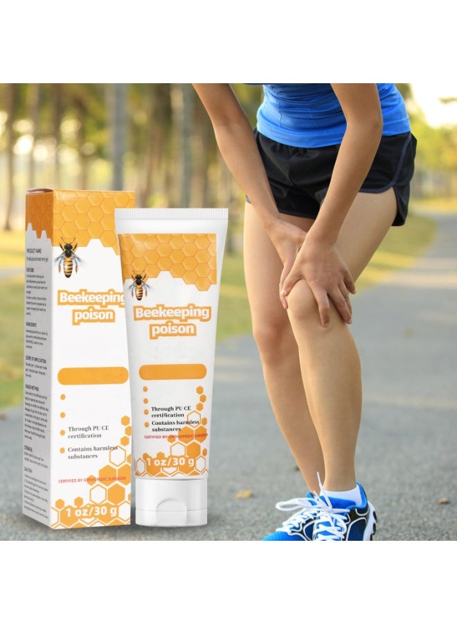 SYOSI 2 Pcs Bee Venom Gel, Natural Honey Bee Extract for Pain Relief – Advanced Joint and Bone Cream for Arthritis, Back, Neck, and Joint Discomfort, Soothing Relief for Hands and Feet - Image 2