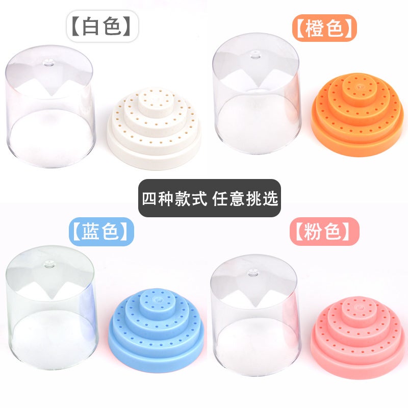 Nail Polishing Head Storage Box 48 Hole Polishing Head Jack Display Rack Nail Polishing Pen Head Display Box - Image 5