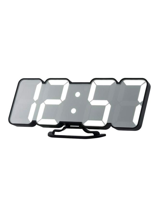 LED Alarm Clock in Black or White, Wireless, 23.5 x 4 x 9.2cm dimensions - Image 1