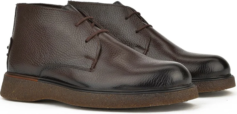 زيا , Men's Genuine Leather Boots 1331007Z3048 Brown