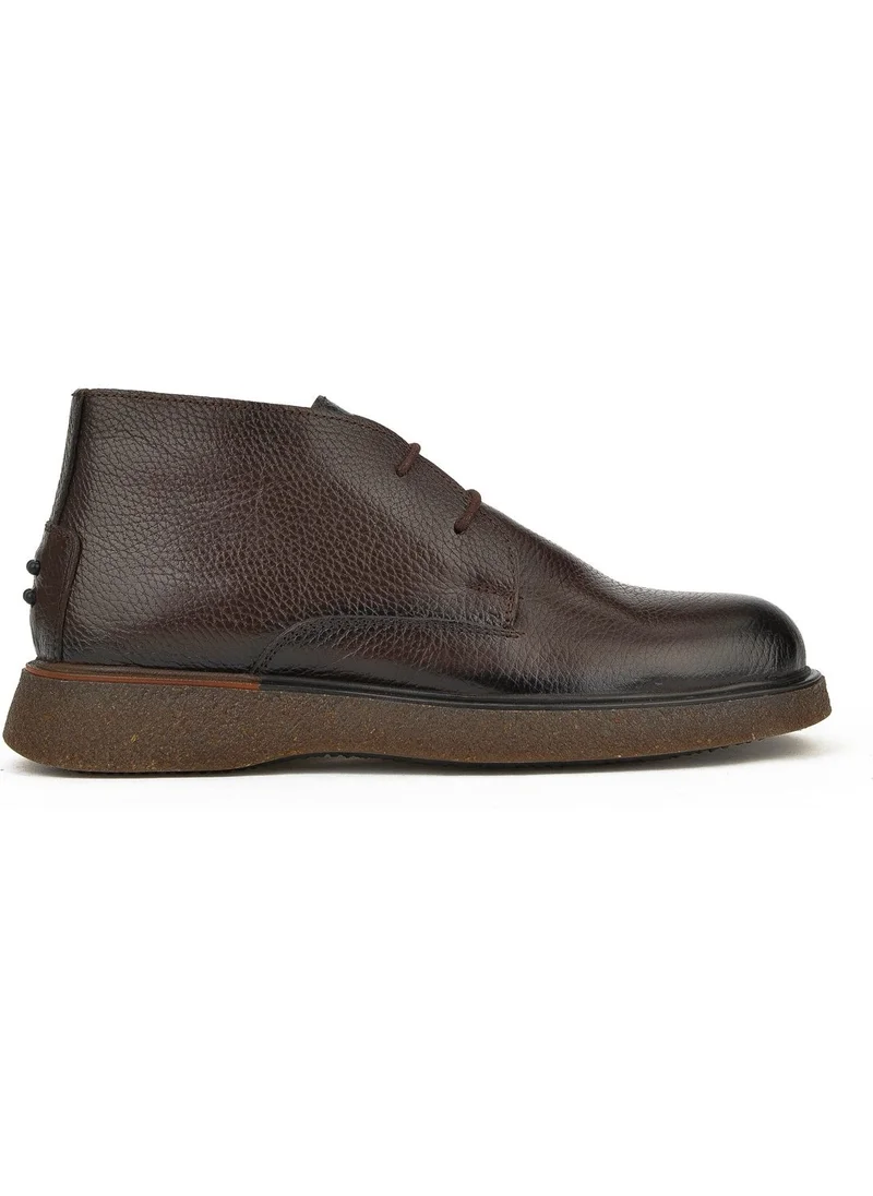 زيا , Men's Genuine Leather Boots 1331007Z3048 Brown