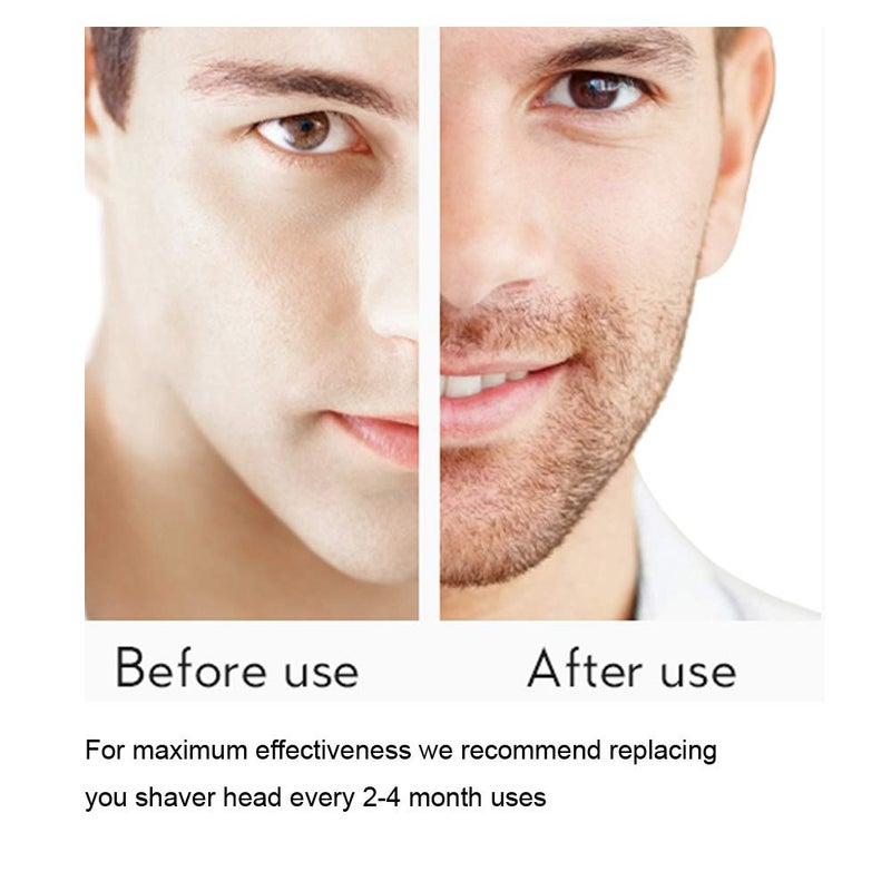 GOMINYUF 4 Pack Replacement Heads for Rechargeable Shaver Solo Trimmer Micro and Touches Replacement Cutter Head Include 2 Clean Brush - Image 5