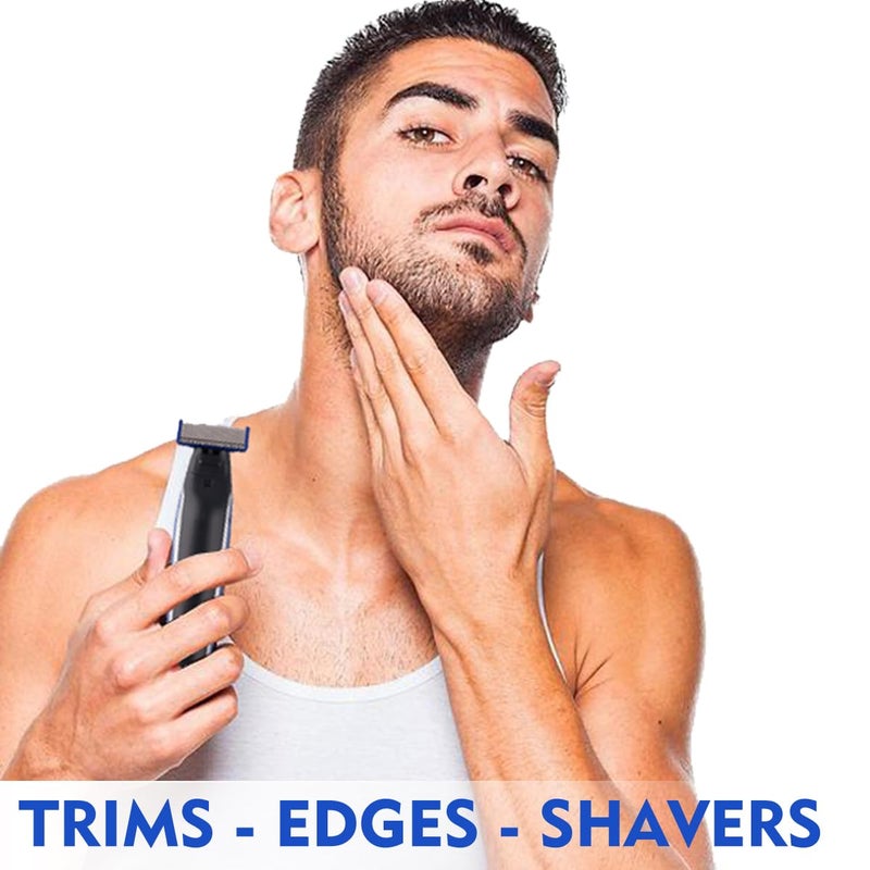 GOMINYUF 4 Pack Replacement Heads for Rechargeable Shaver Solo Trimmer Micro and Touches Replacement Cutter Head Include 2 Clean Brush - Image 2