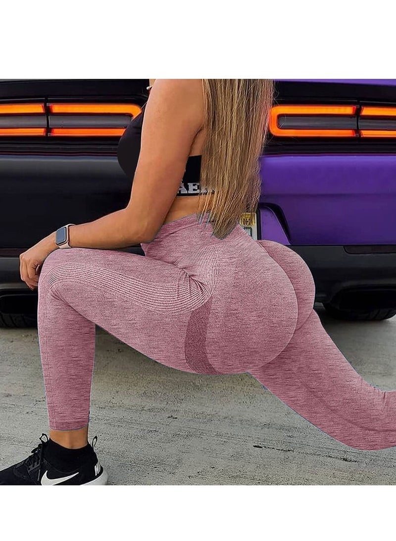 MARGOUN 2 Pack Of Women Seamless Legging Tummy Control High Waist Workout Gym Yoga Pants Xlarge Multicolour - Image 3