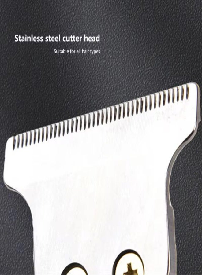 Rechargeable Hair Trimmer & Clipper – Stainless Steel Cutter Head, Super Strong Motor, Ergonomic Grip, Low Noise, Cordless Grooming Tool for Men – USB Charging - Image 3