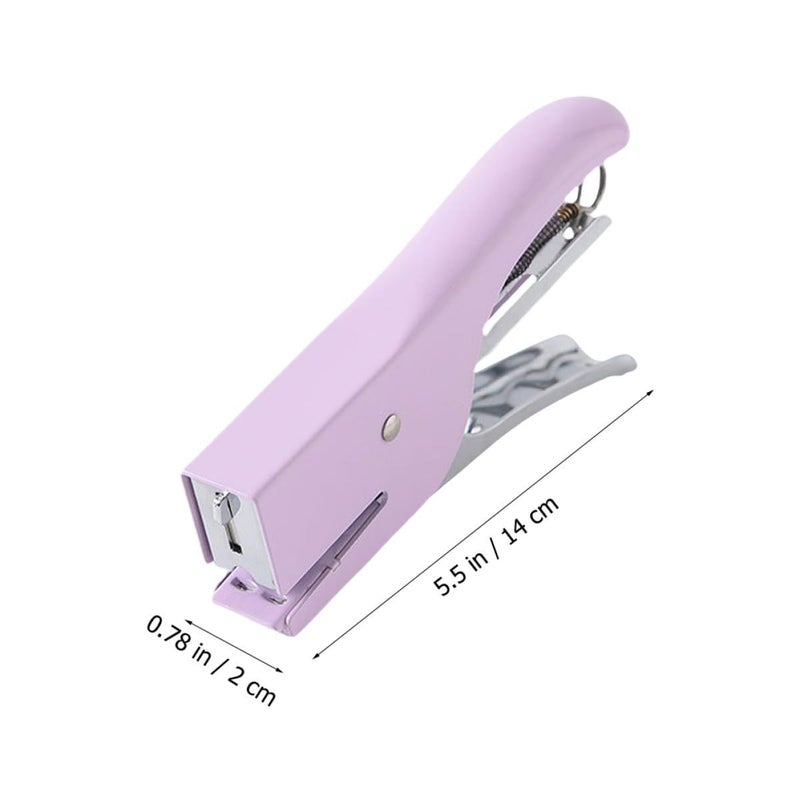 Compact Metal Handheld Stapler Portable Reusable Paper For Home Office - Image 3