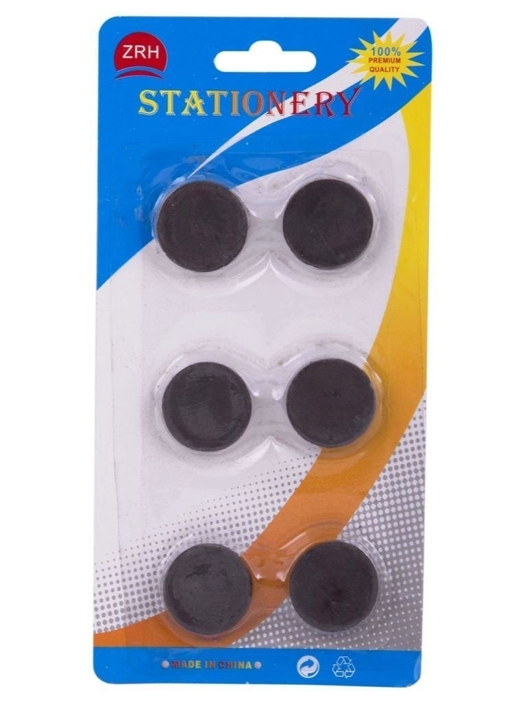 ZRH Black Circular Magnet – 12 Larg Strong Magnetic Pieces for Whiteboard & Fridge - Image 3