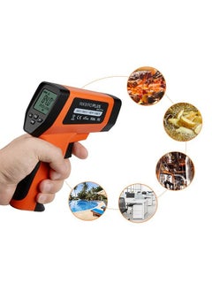 INKBIRD INKBIRD Dual Laser Infrared Thermometer for Cooking -50℃~750℃ Non-Contact Infrared Thermometer Gun for Pizza Oven Laser Temperature Gun with Holster DS Ratio 16:1 LCD Backlit INK-IFT03 OR  - Image 4