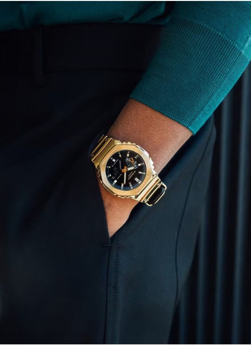 G-SHOCK G-SHOCK G-STEEL FINE METALLIC SERIES Gold Men's Watch Analog-Digital - GM-2100YMG-9ADR  - Image 3