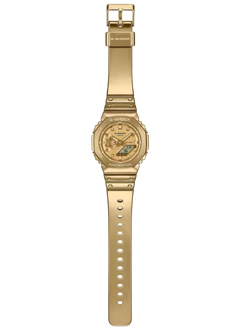 G-SHOCK G-SHOCK G-STEEL FINE METALLIC SERIES Gold Men's Watch Analog-Digital - GM-2100YMG-9ADR  - Image 4