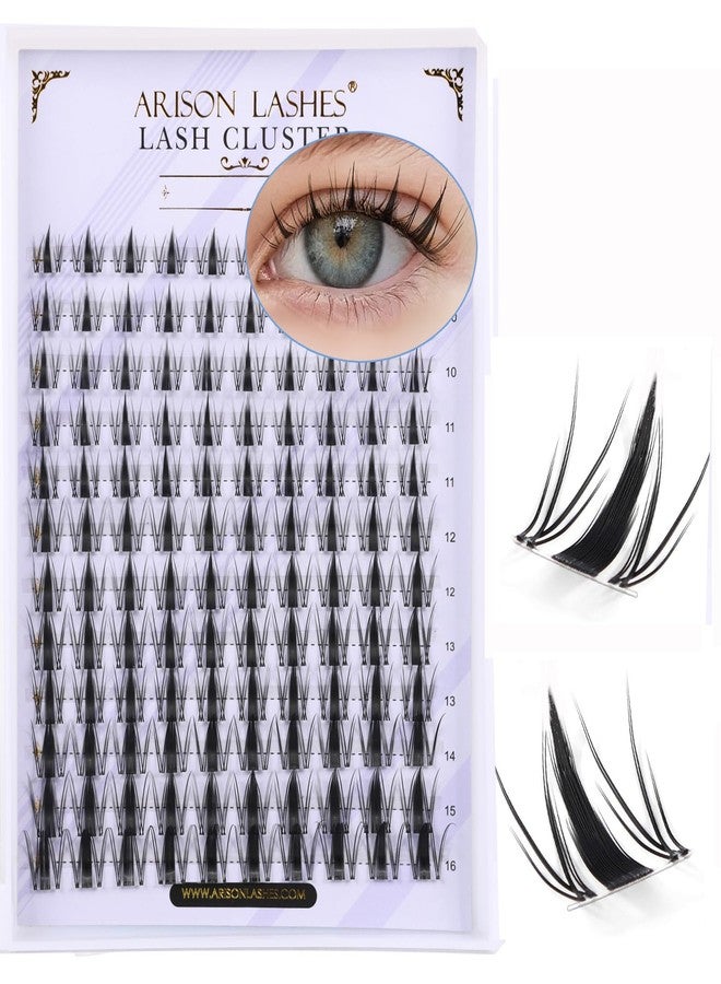 Arison Lashes Manga Lashes Clusters Fairy Individual Eyelash Extensions Spiky Anime Eyelash Anime Lash Cosplay DIY(Fairy Lashes-D-9-16Mix) - Image 1