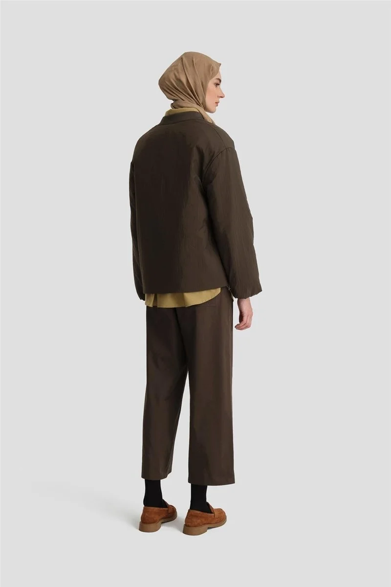 ARMINE Collar Ribbed Bomber Jacket 24KD7522 Khaki