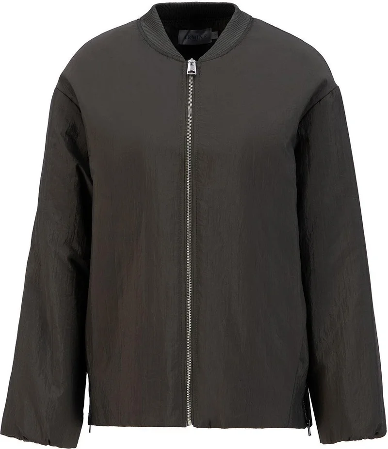 ARMINE Collar Ribbed Bomber Jacket 24KD7522 Khaki