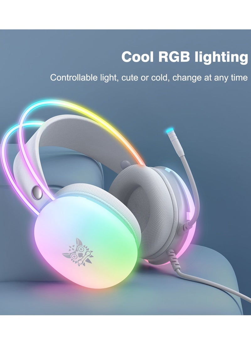 onikuma X25 Gaming Headset Over-Ear Gaming Wired Headphones with Mic for PS4/PS5/XOne/XSeries/NSwitch/PC - Image 4