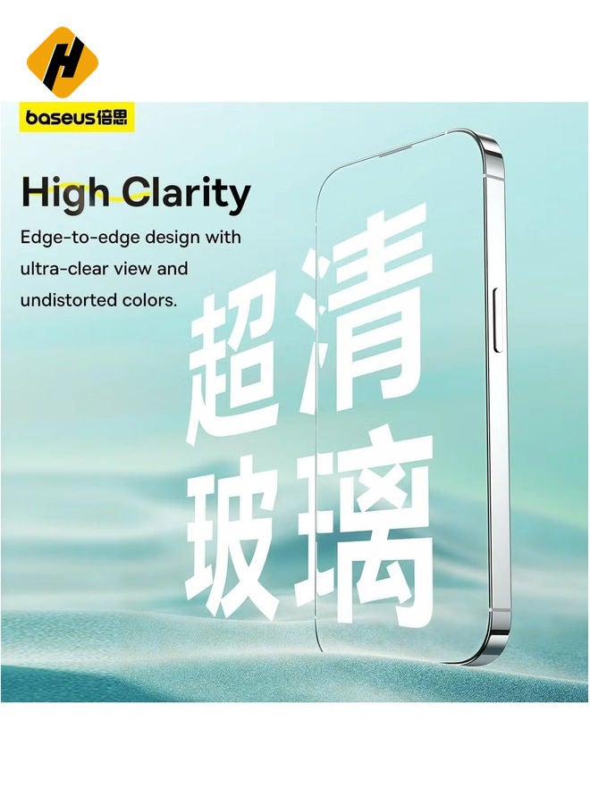 HuHa Premium Privacy Screen Protector Compatible for iPhone 15 Pro Max, 9H Tempered Glass with Easy Installation Kit, Bubble free, Anti-spy,Scratch Resistant, Anti-Fingerprint glass(Sapphire Series)  - Image 4