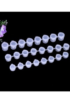 KASTWAVE Empty Paint Strips Cup Pots Clear Storage Containers Painting Arts Crafts Supplies for Classrooms Schools Paintings Mini Can Summer Camps 8 Cups 20pcs 3ml  - Image 5