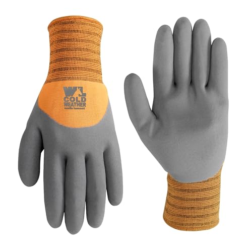 Wells Lamont Men's Thermal Latex-Coated Winter Grip Work Gloves, Extra Large (555XL) - Image 1