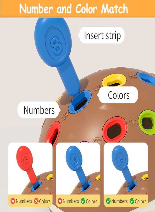 Vamotto Fine Motor Skills Toys for Toddlers 1-3, Hedgehog Montessori Toys with Color Sorting & Counting, Sensory Learning Toys for Baby 12-36 Months, Educational Toys Gift for Boys Girls - Image 5