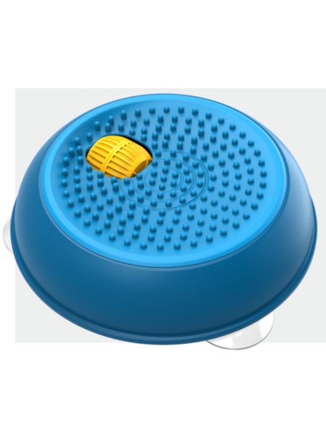 Pet Lick Pad Bowl with Suction Cups, Anti-Slip Lick Mat for Yogurt, Peanut Butter, Liquid Treats, Slow Feeder Lick Plate for Cats Dogs - Image 1